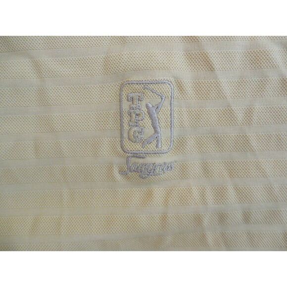 Fairway Greene Polo Men Sz L Pureformance The Players Golf Yellow Short Sleeve - Picture 2 of 7